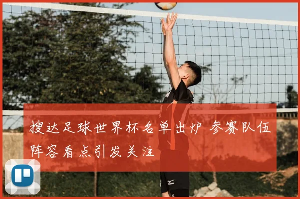搜达足球世界杯名单出炉 参赛队伍阵容看点引发关注